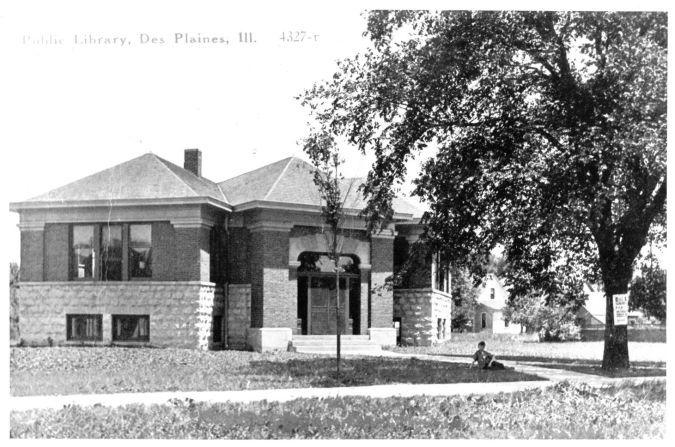 Des Plaines Public Library building number 1 - Encyclopedia of Des Plaines